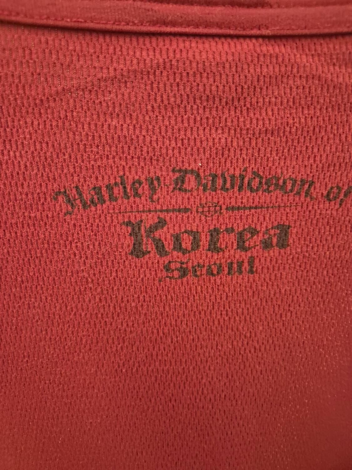 할리데이비슨 프레럭스 긴팔 티셔츠 레드 상품이미지4