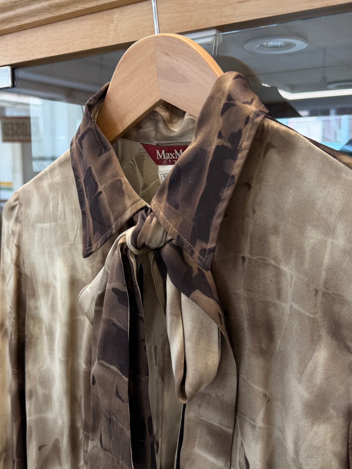 silk tie blouse  상품이미지5