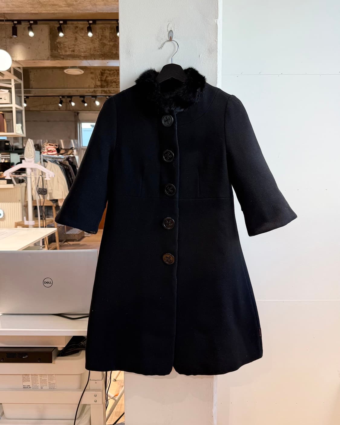 몽클레르 블랙 밍크 다운 코트  상품이미지6