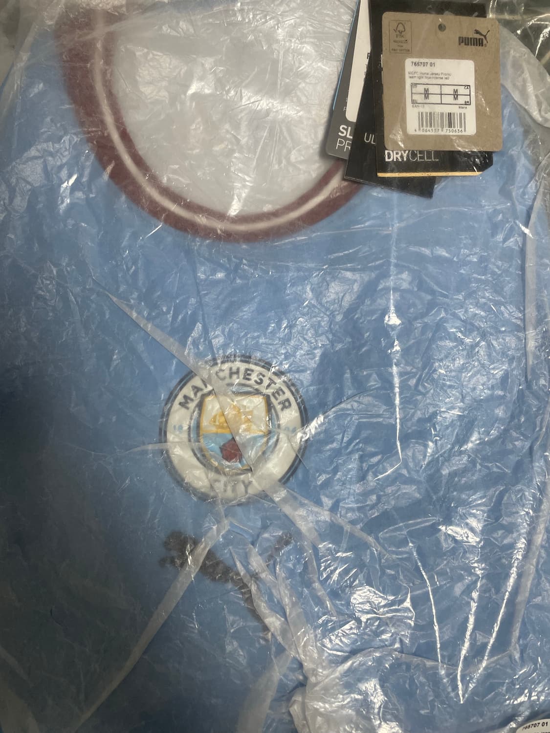 22/23 맨시티 1군 홈 지급용 유니폼(m사이즈) 상품이미지1