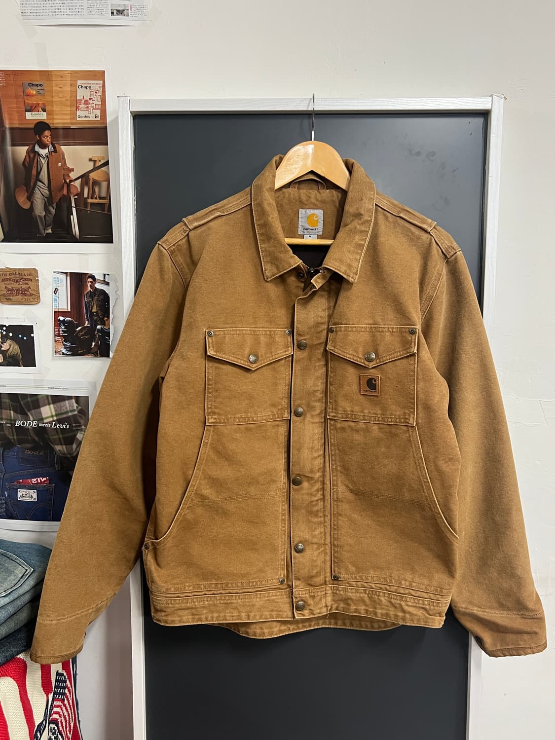 Carhartt 칼하트 샌드스톤 버윅 트러커 워크자켓 상품이미지3