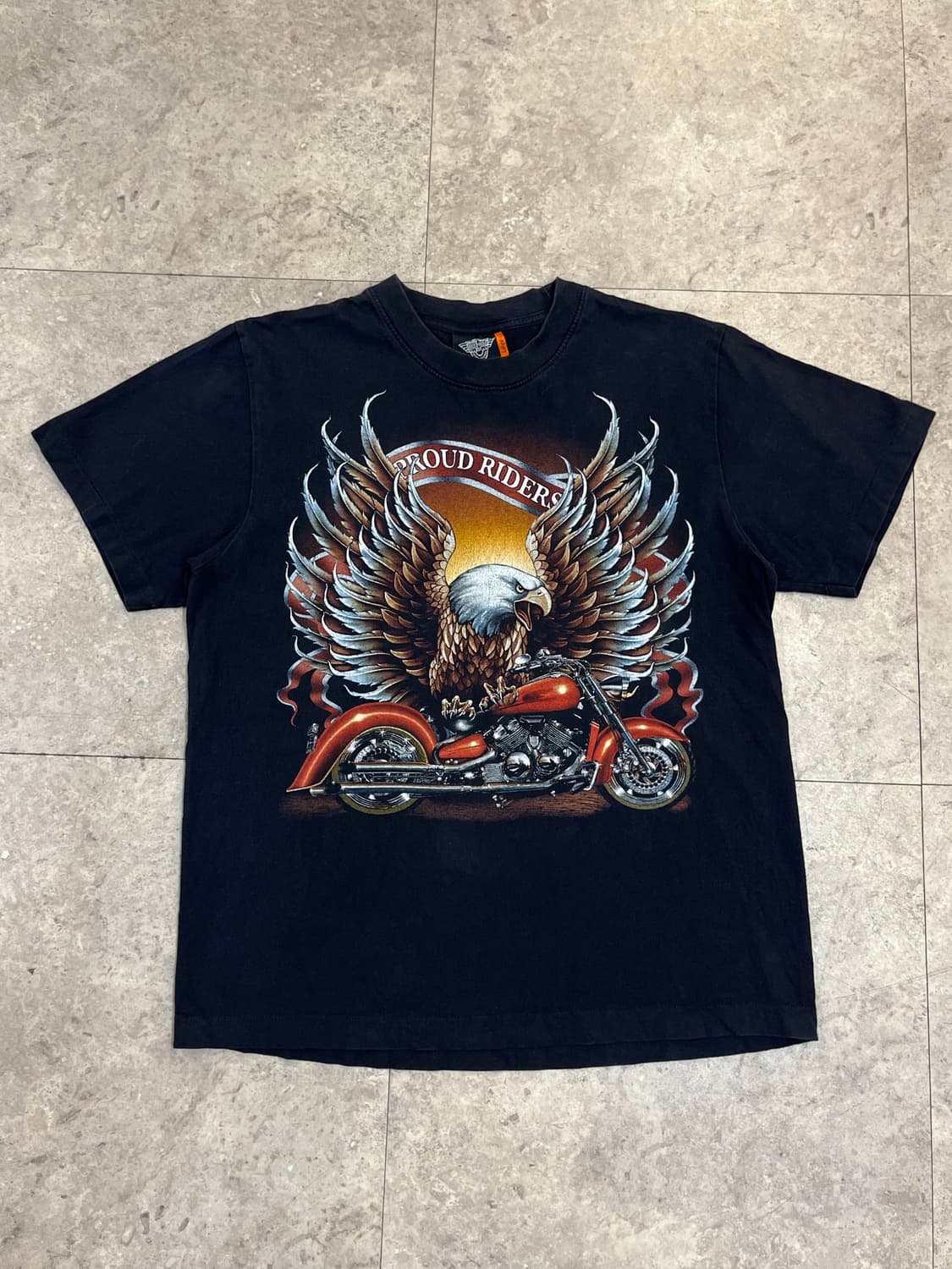 락이글 프린팅 반팔티 블랙 L #csz3965 상품이미지4