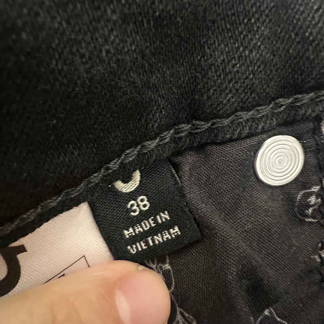 트루릴리젼 데님 흑청바지 팬츠 38인치 상품이미지10