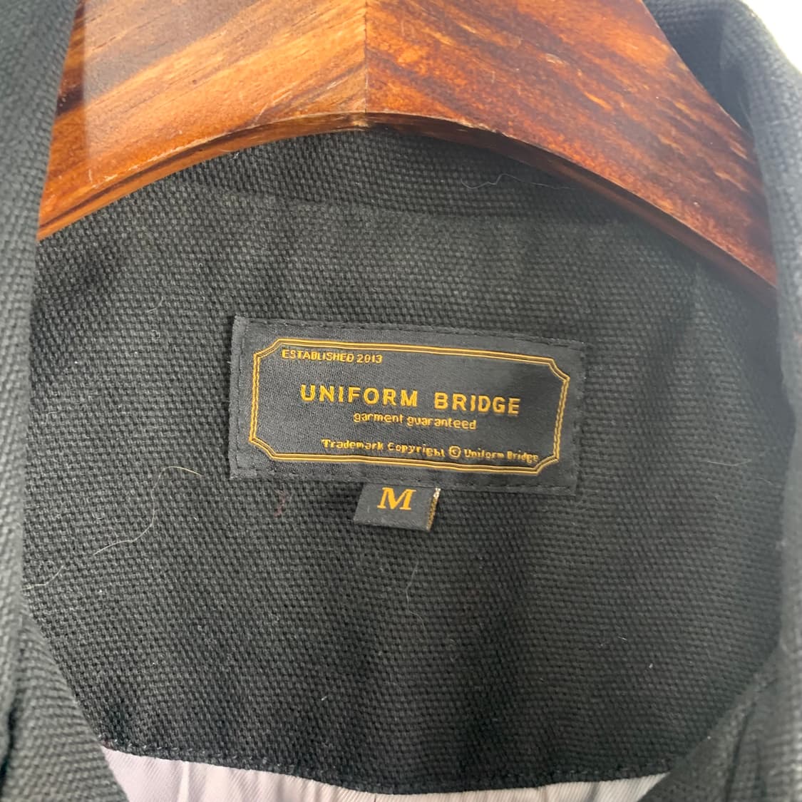 유니폼브릿지 블랙 코튼 워크 자켓 상품이미지6