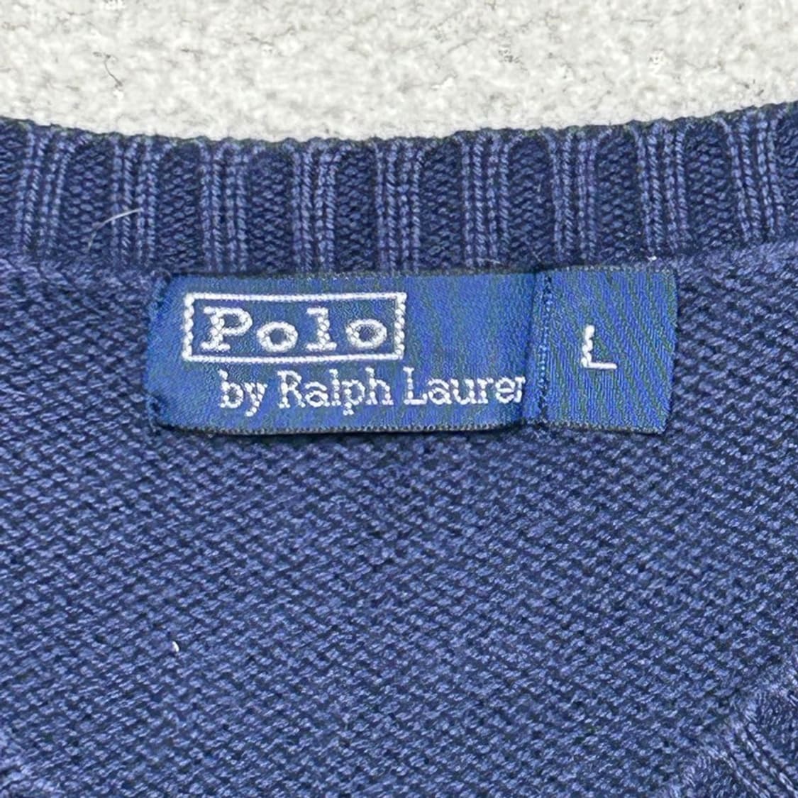 폴로랄프로렌 네이비 컬러 브이넥 니트 베스트 L 상품이미지6