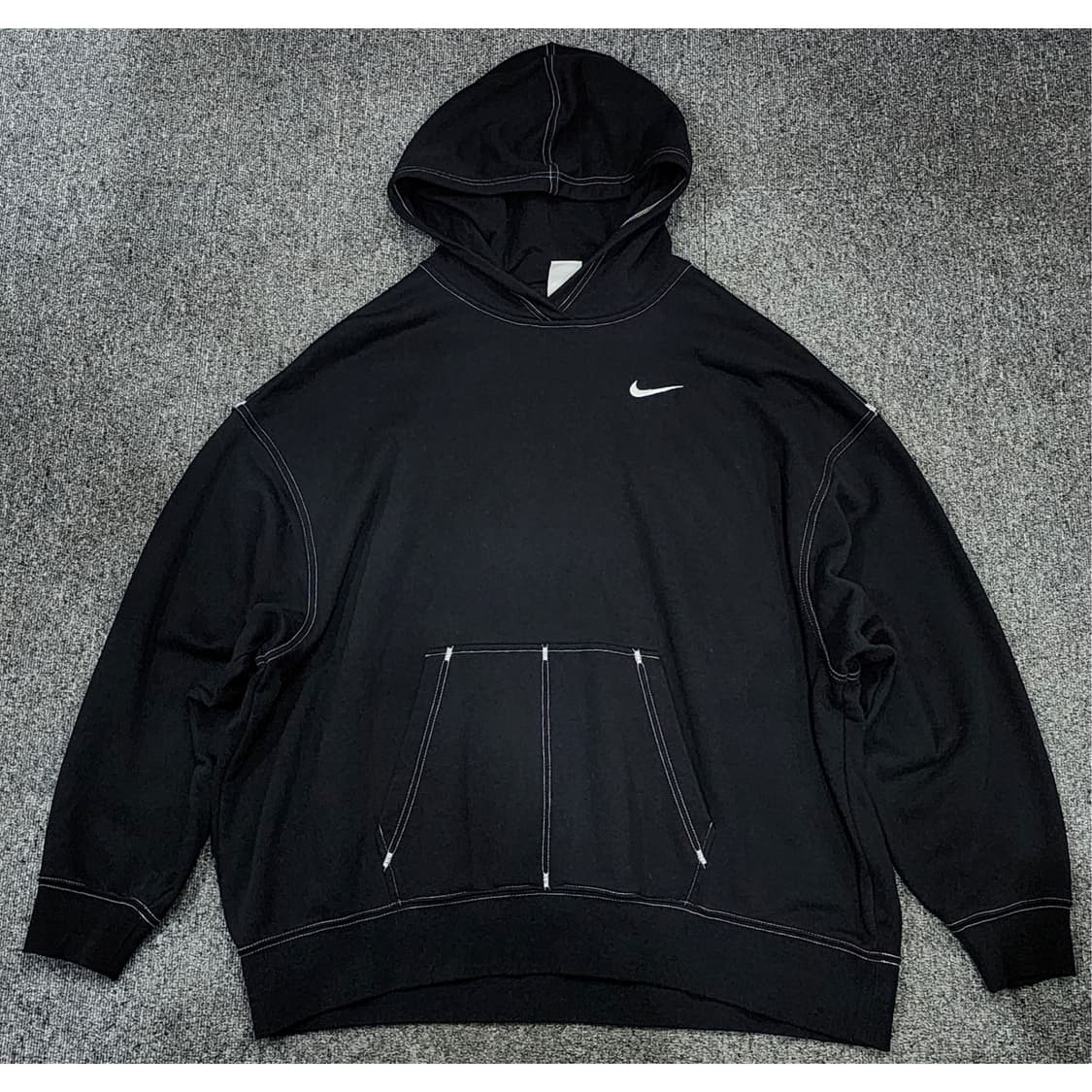 나이키 스우시 스티치 오버핏 후드티 우먼스 S 상품이미지1