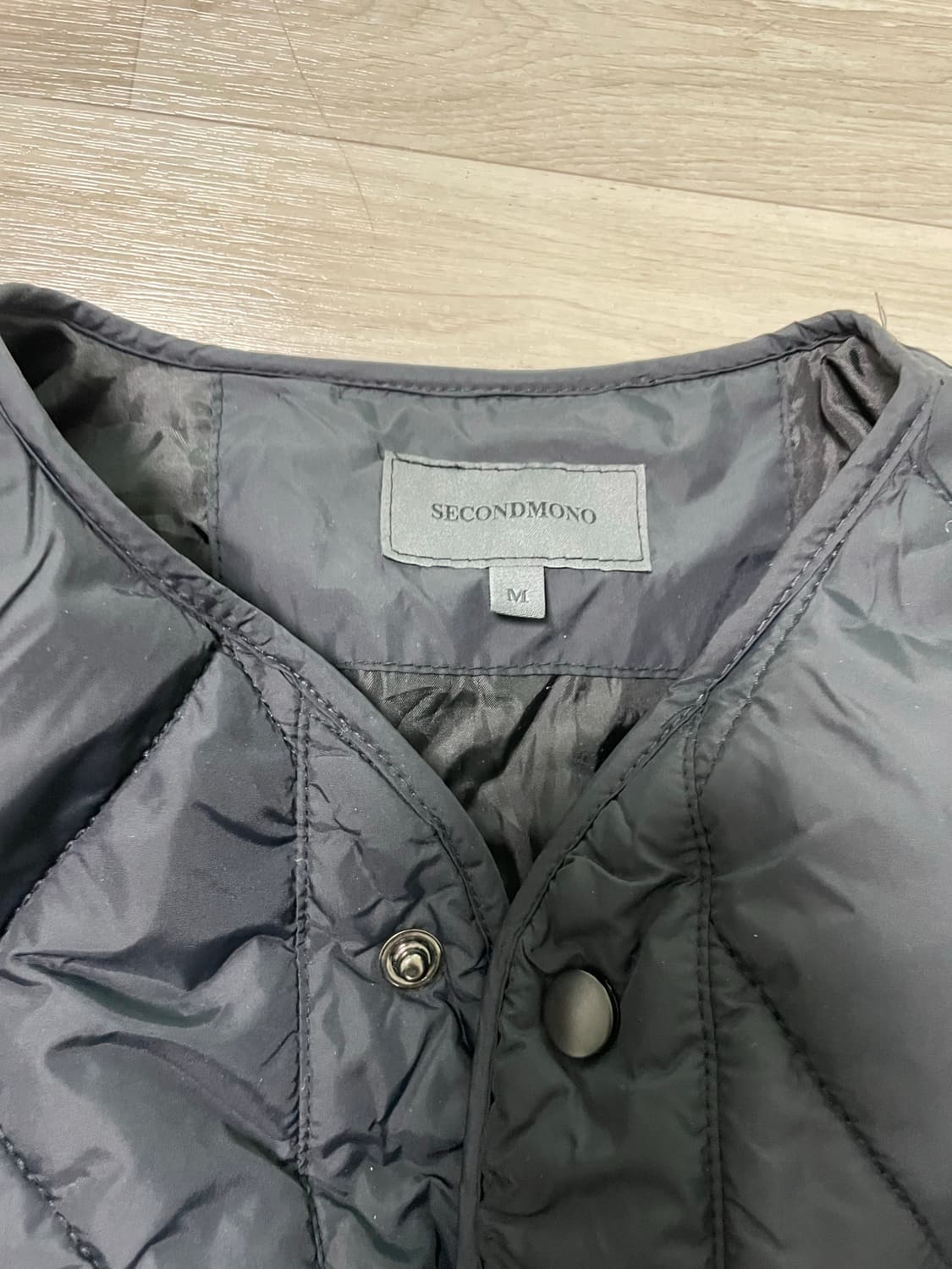 세컨모놀로그 퀼팅 롱 점퍼 m 내피 라이너 깔깔이 패딩 상품이미지2