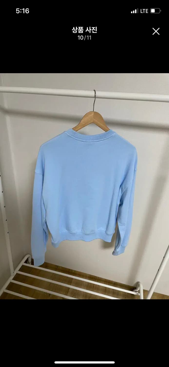 (새상품급)제너럴아이디어 스카이블루 맨투맨 상품이미지9