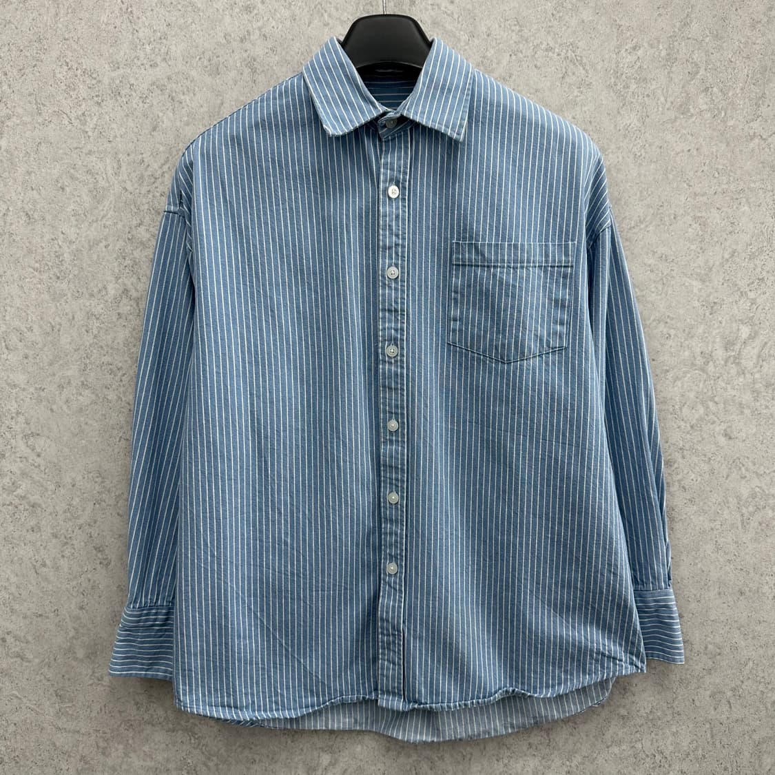 95 어반드레스 여자 오버핏 스트라이프 셔츠 상품이미지1