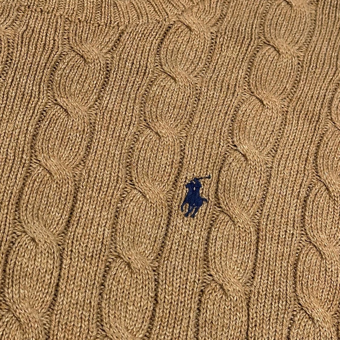 폴로 랄프로렌 포니 베이지 꽈배기 케이블니트 (XXL) 상품이미지3