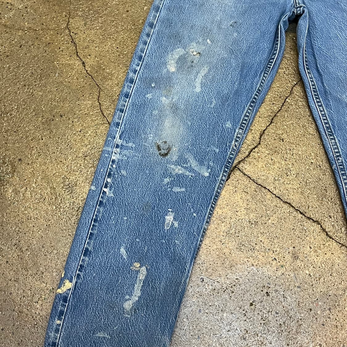 미국 빈티지 칼하트 페인팅 데님 청바지 워크웨어 상품이미지4