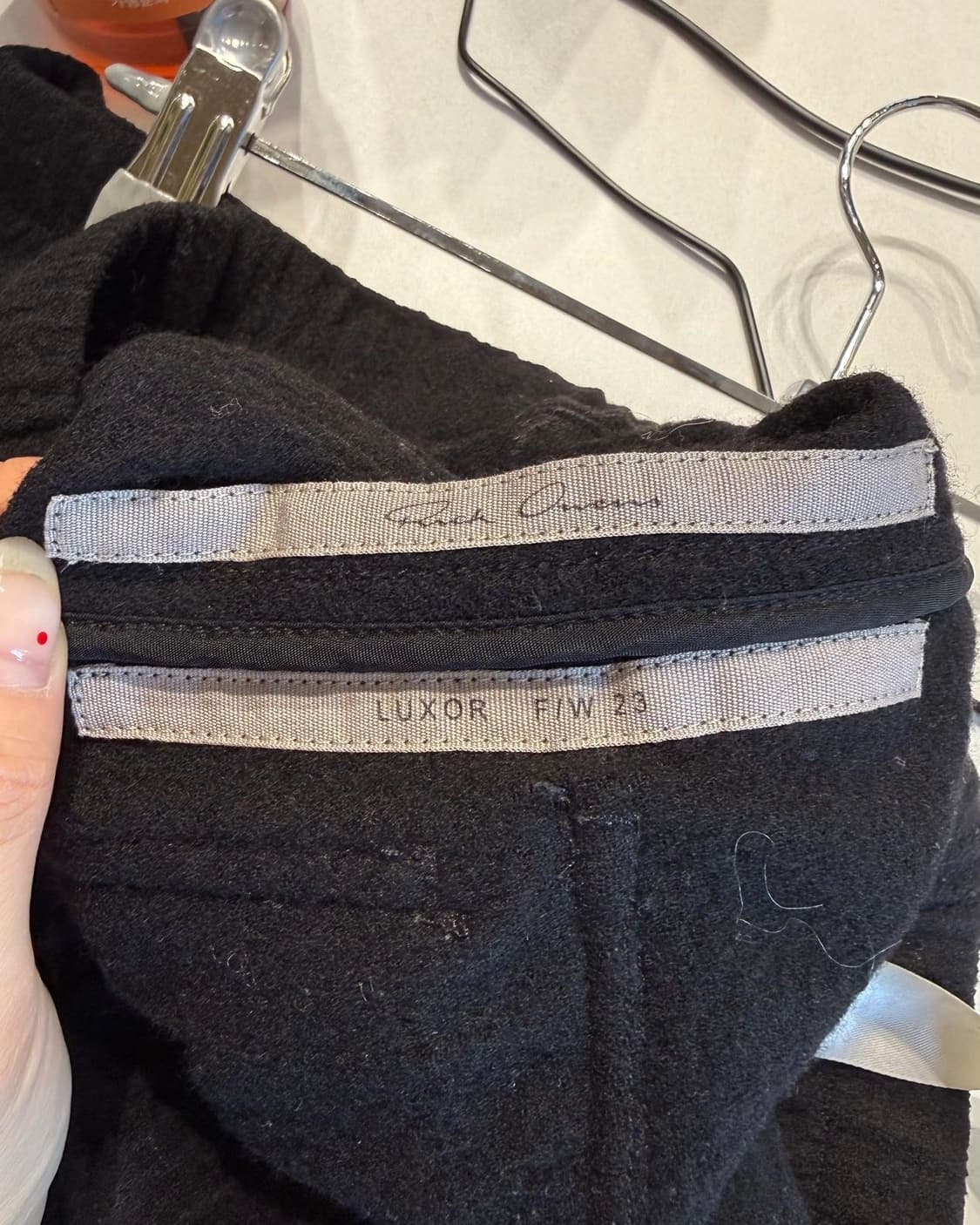 릭 오웬스 블랙 23fw 럭서 팬츠  상품이미지7