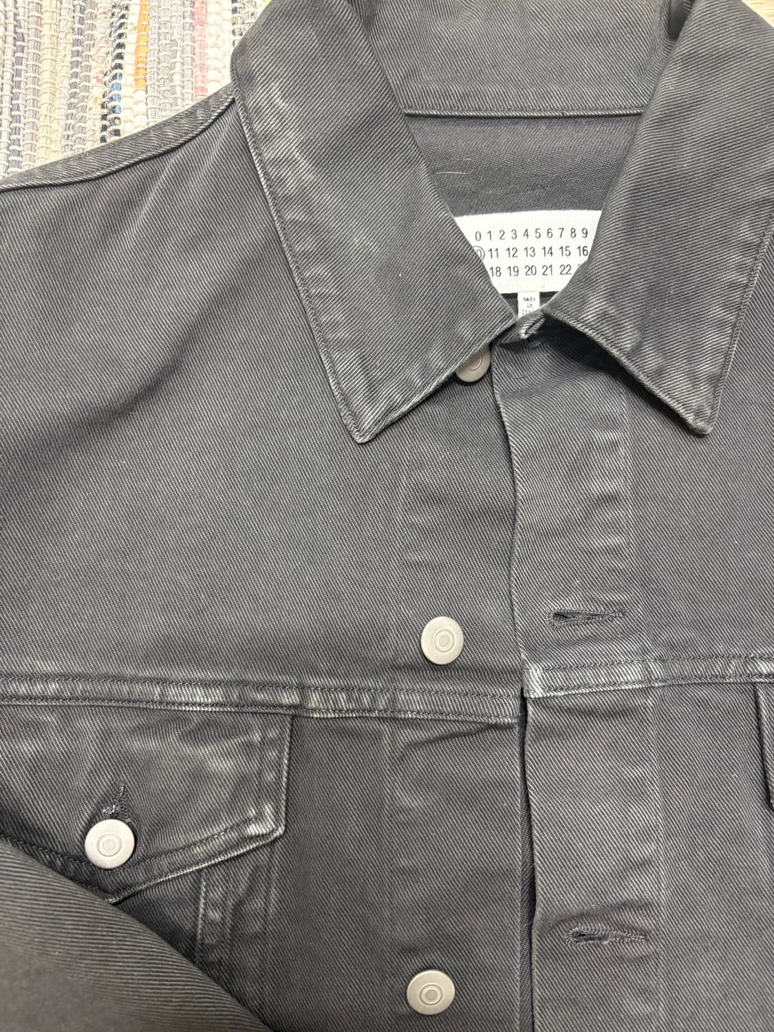 메종 마르지엘라 20fw 백스티치 트러커 자켓 48 상품이미지2