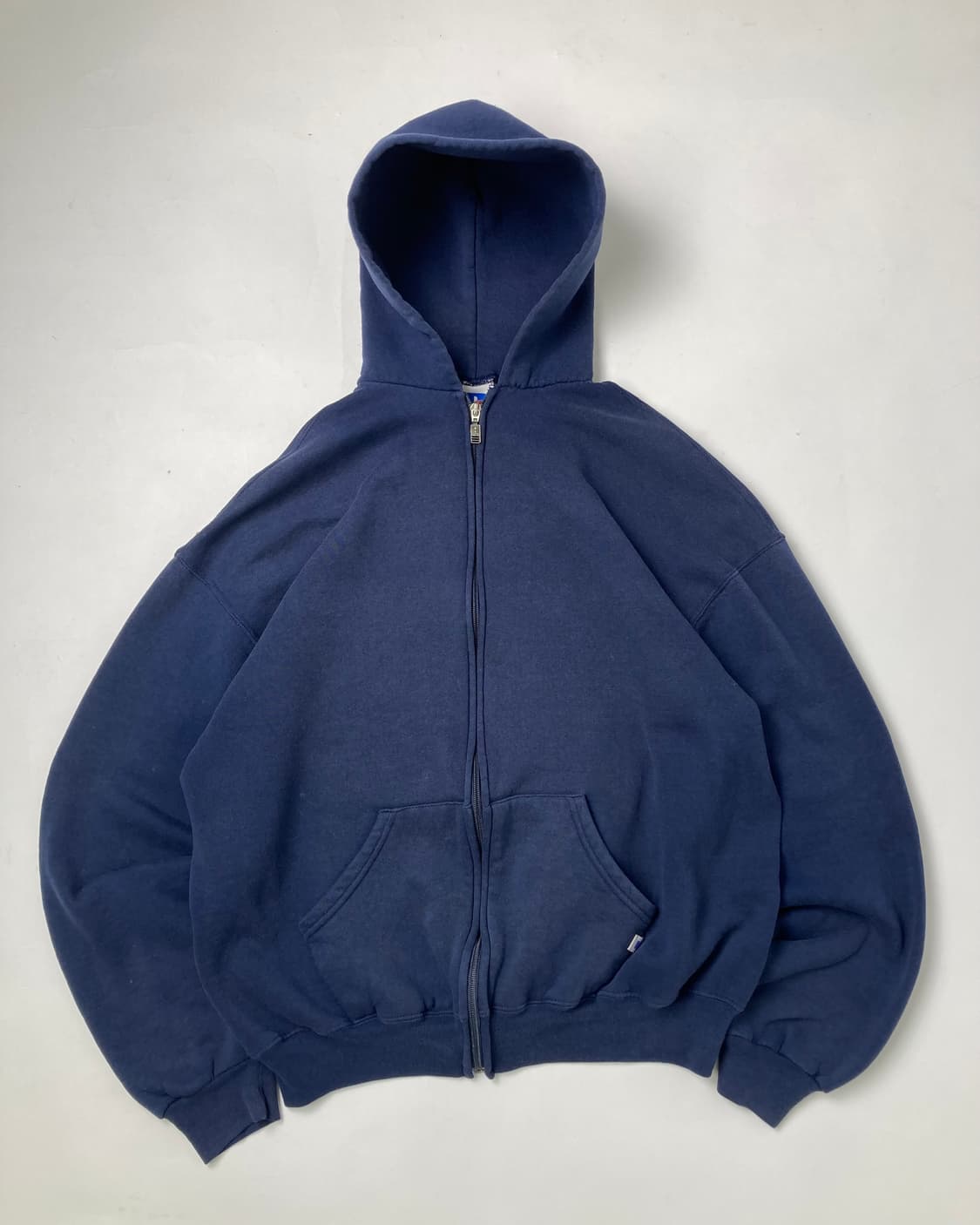 90s Russell Zip Up Hoodie (navy) 상품이미지1
