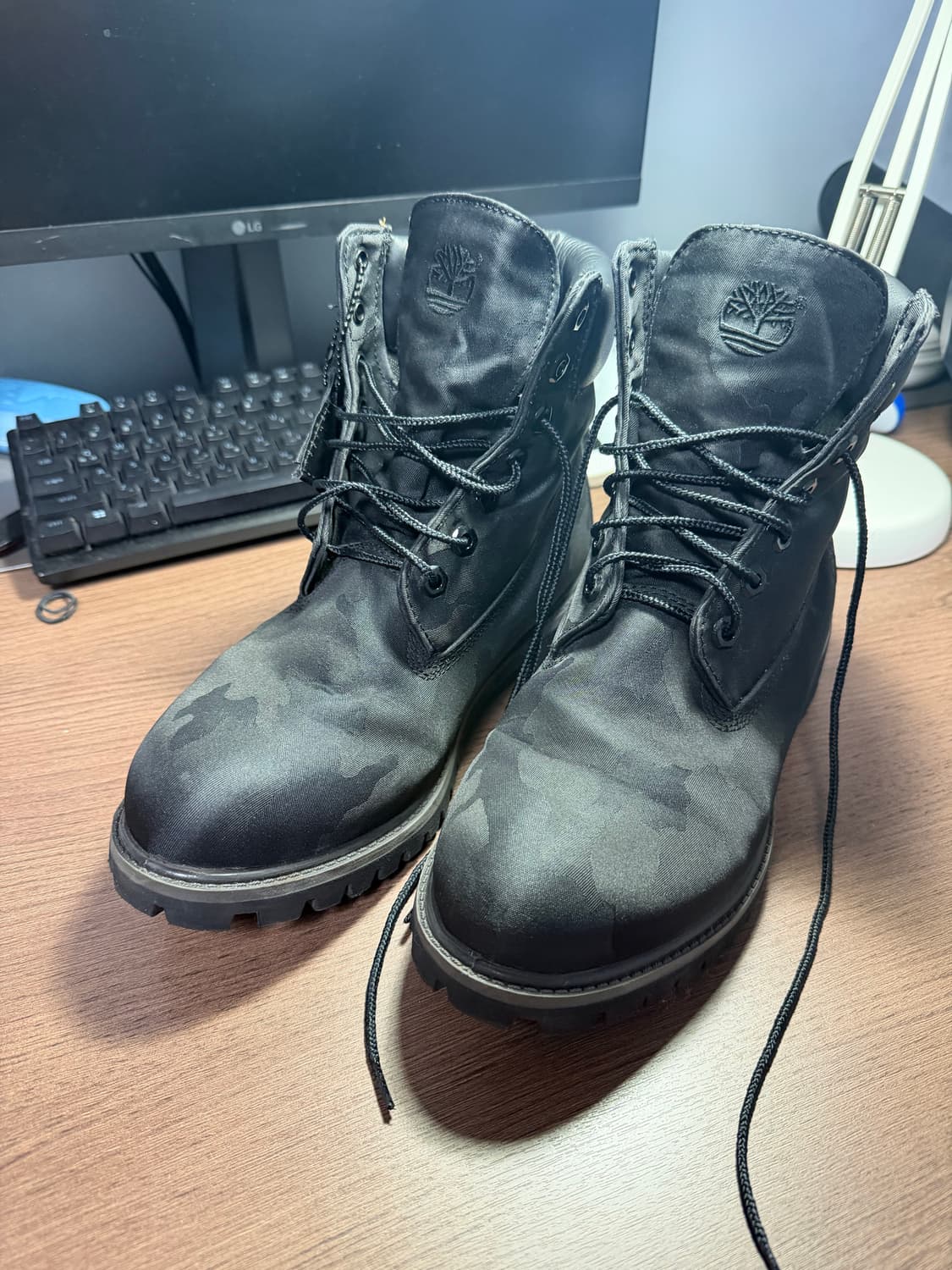 팀버랜드 프리미엄 6인치 자카드 블랙 카모 부츠 270 상품이미지1