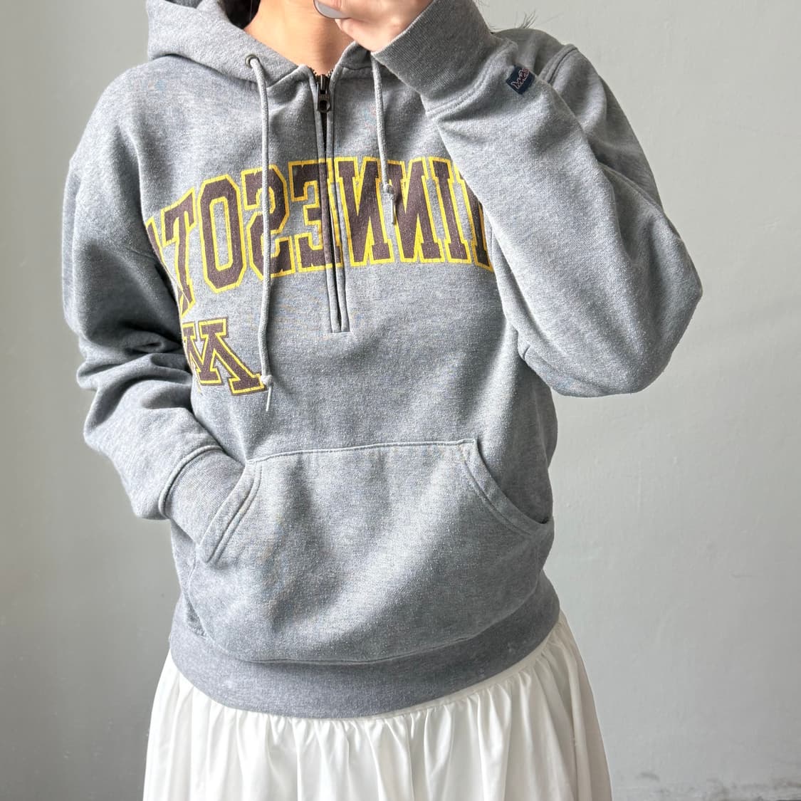 [S] 잔스포츠 그레이 후드티 상품이미지1