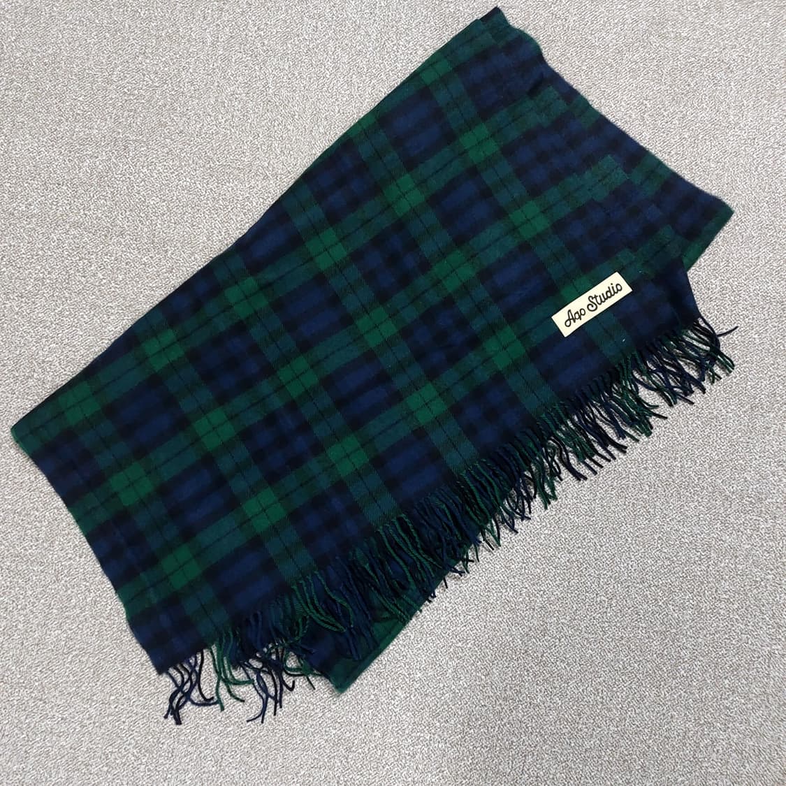 아코스튜디오스페이스 숄스타일 빅사이즈 베이직 체크 머플러 상품이미지1