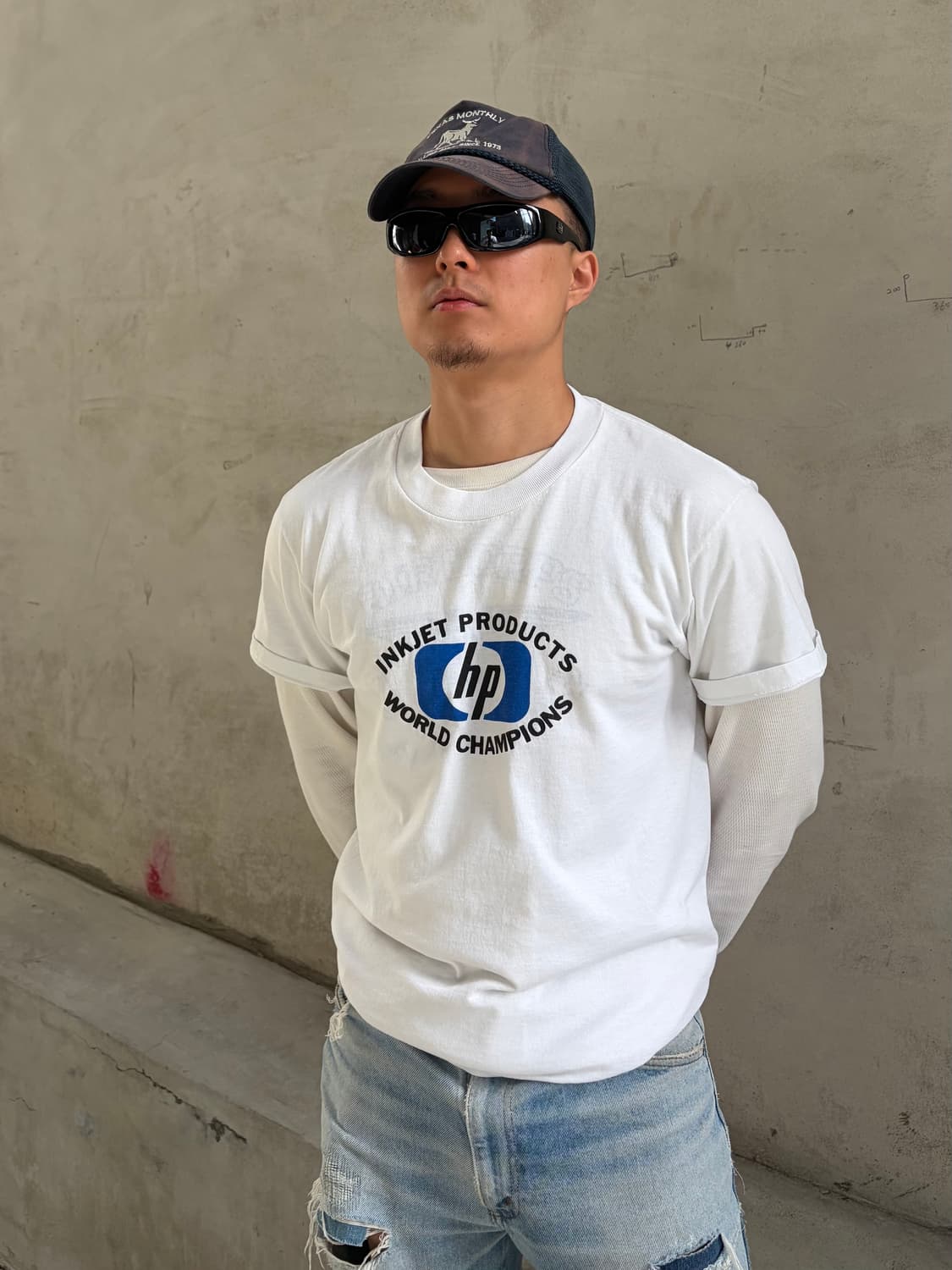 90’s HP Inkjet coporate logo single T-s 상품이미지1