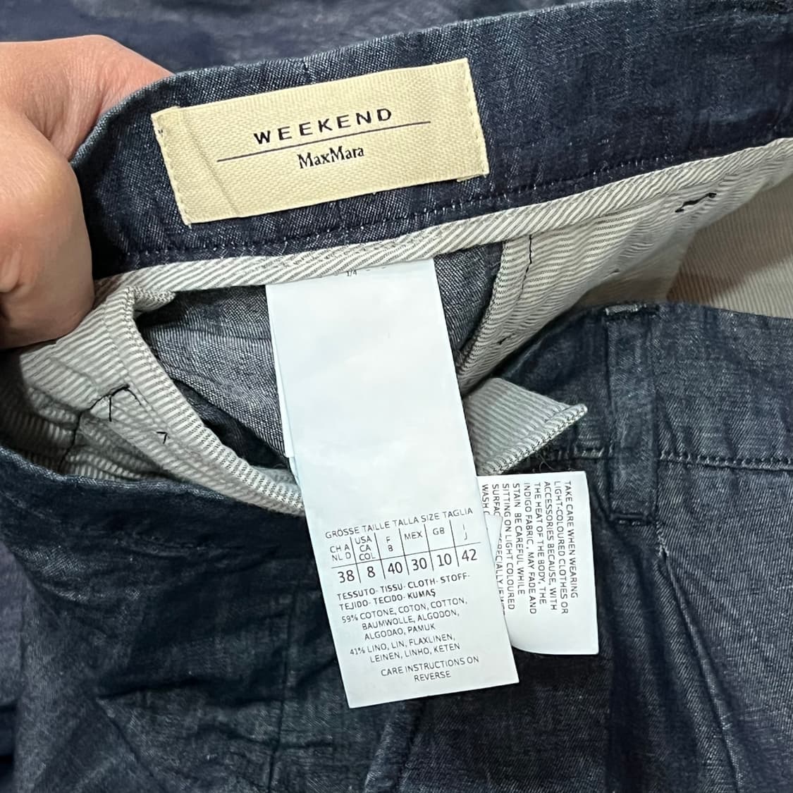  막스마라 린넨 데님 팬츠 +명품감정서 y16379 상품이미지5