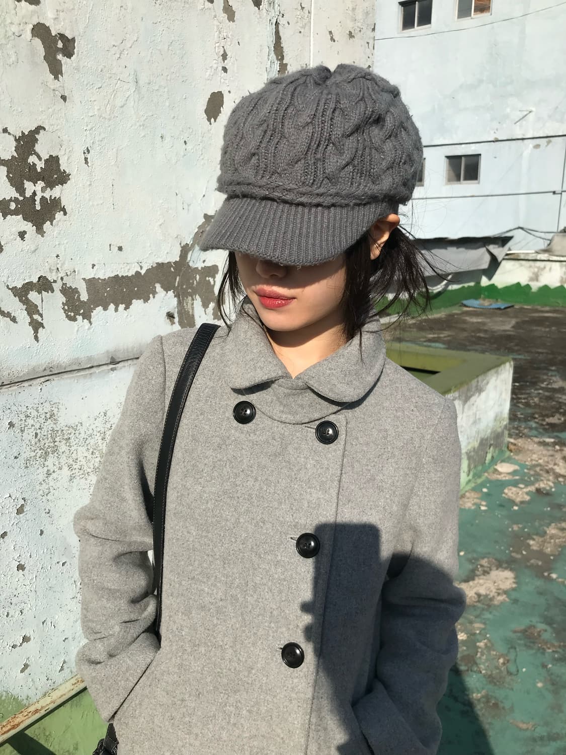 빈티지 케이블 니트 캡 상품이미지1