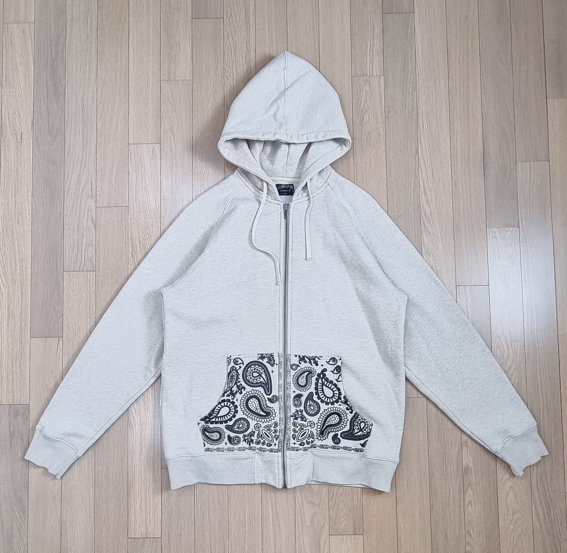 스투시 에센틱 패이이즐리 후드집업 L _ 남성, 사진확인 상품이미지1