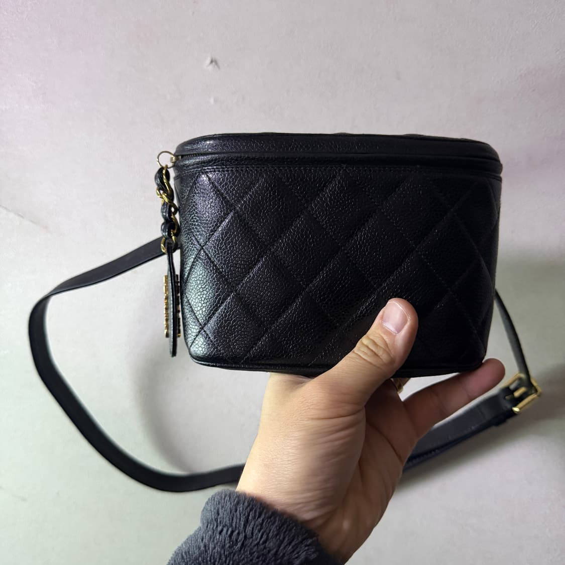 샤넬 캐비어 패니팩 벨트 가죽 가방 상품이미지3