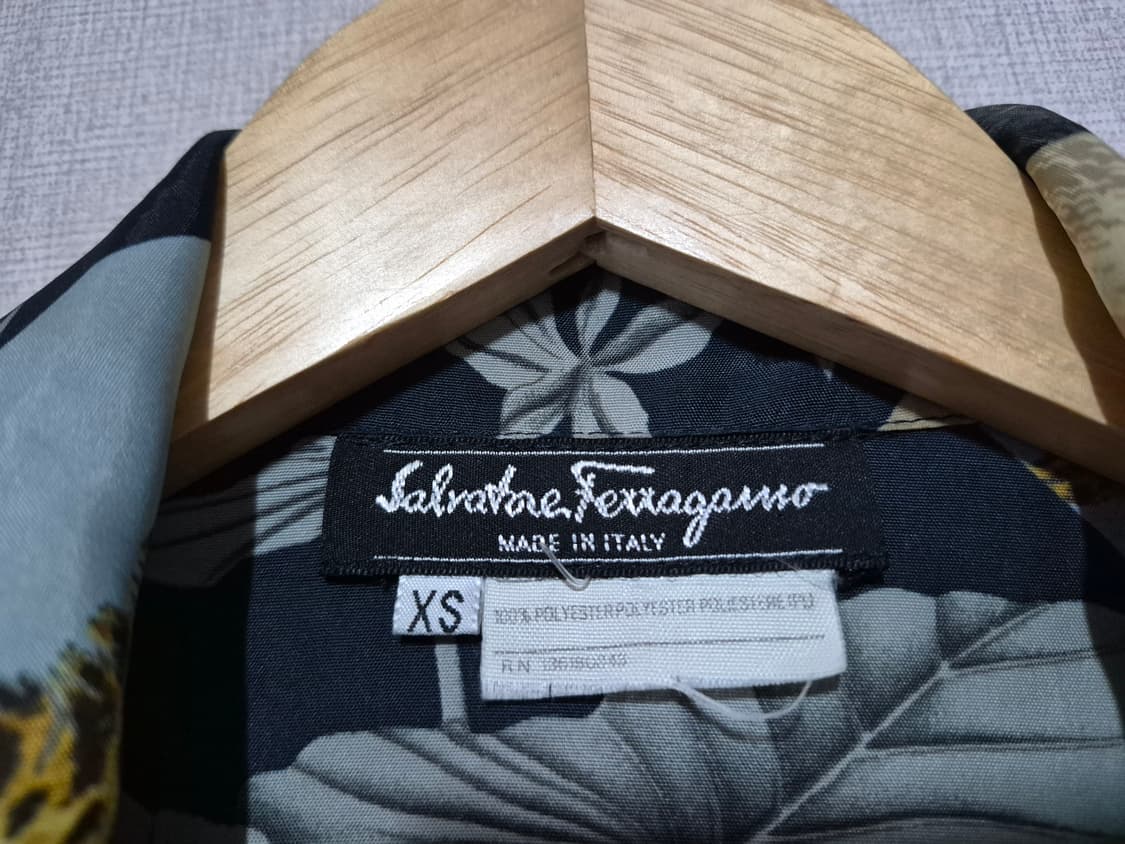 살바로토 페라가모 레오파드 프린팅셔츠/자켓 (XS) 상품이미지10