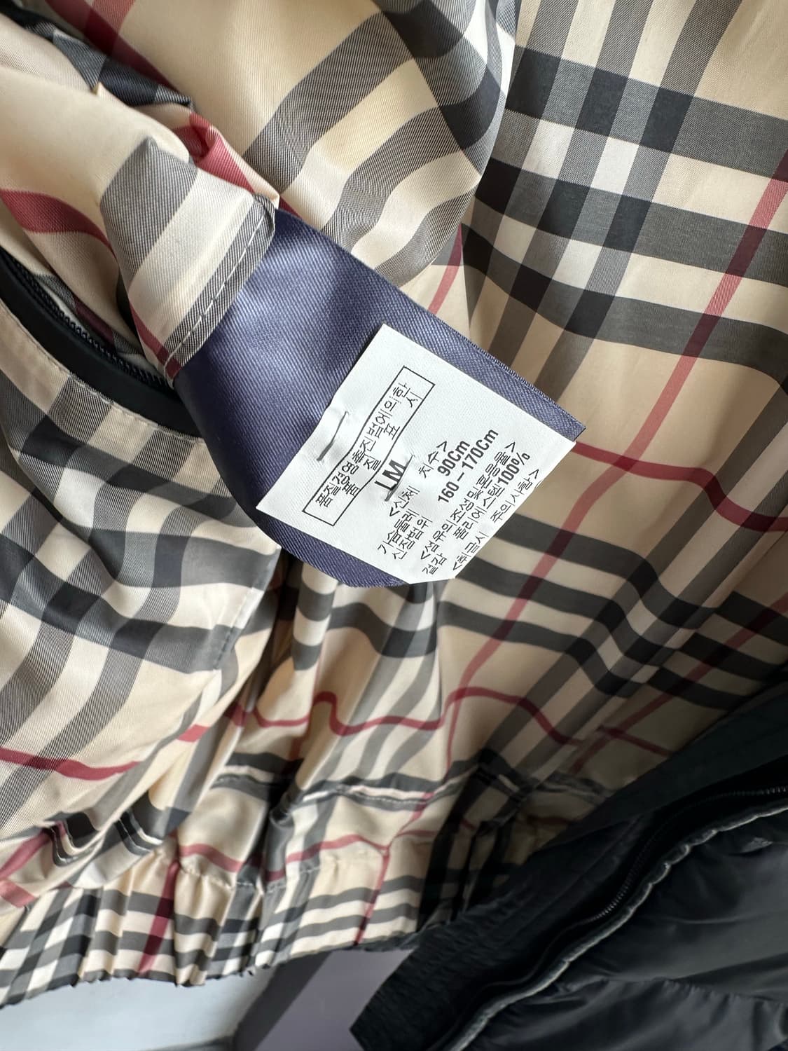 M/ 버버리 블랙 퀼팅 패딩 점퍼 상품이미지10