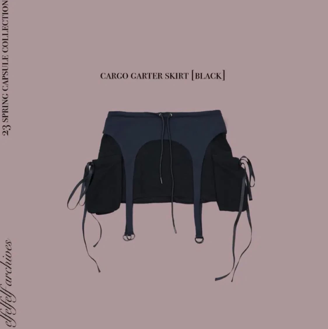 elfelfelf archives 카고 가터 스커트  상품이미지1