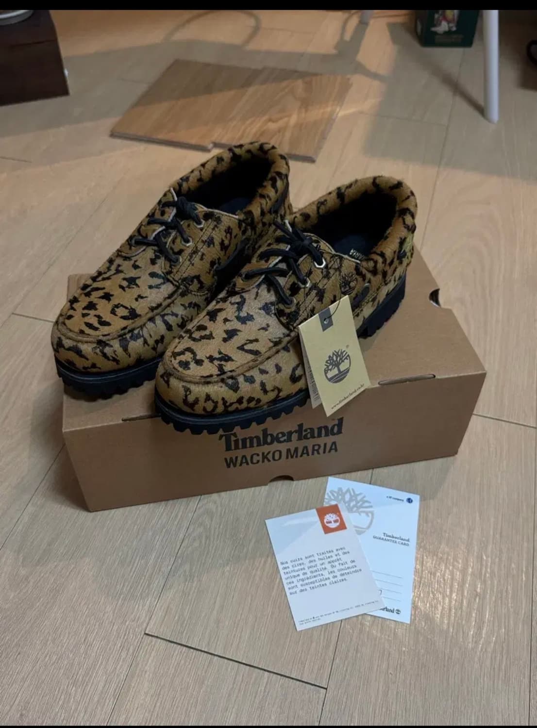 26SS 팀버랜드 X 와코마리아 3아이 어센틱 보트슈즈 레오파드 270 상품이미지1