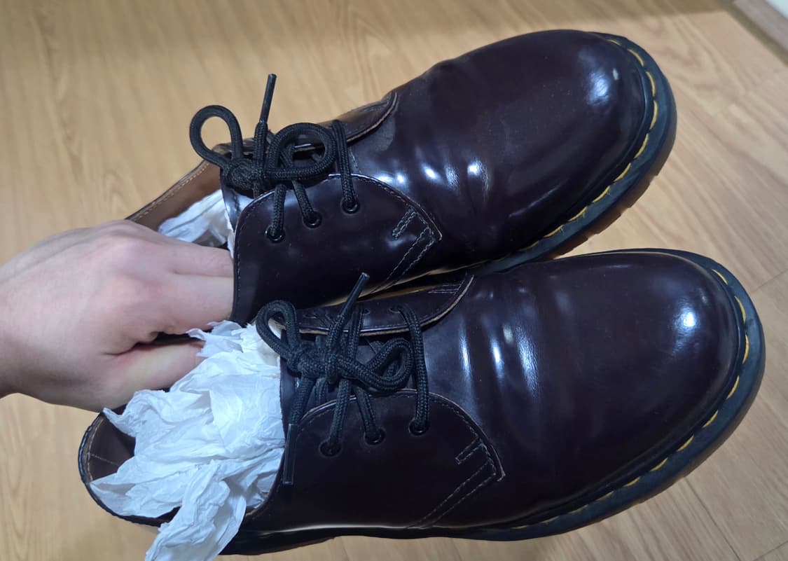 260 UK7 닥터마틴 1461 스무스 버건디 상품이미지1