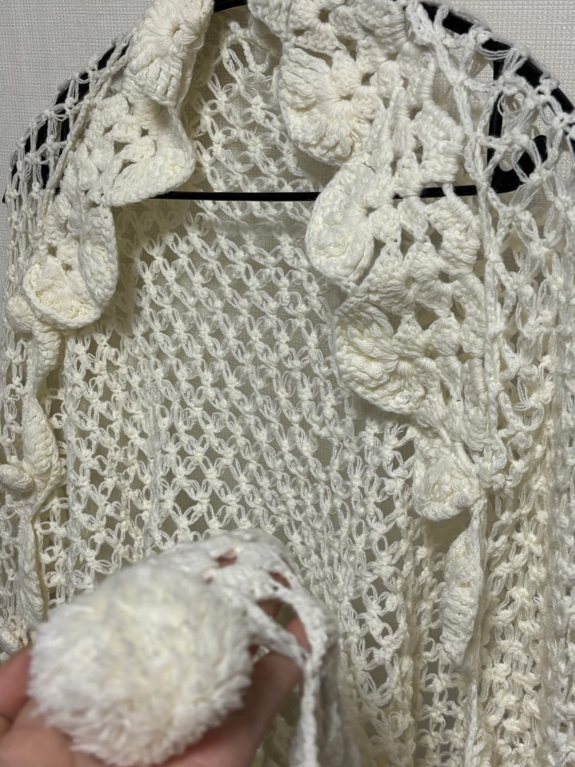 빈티지 화이트 케이프 상품이미지2