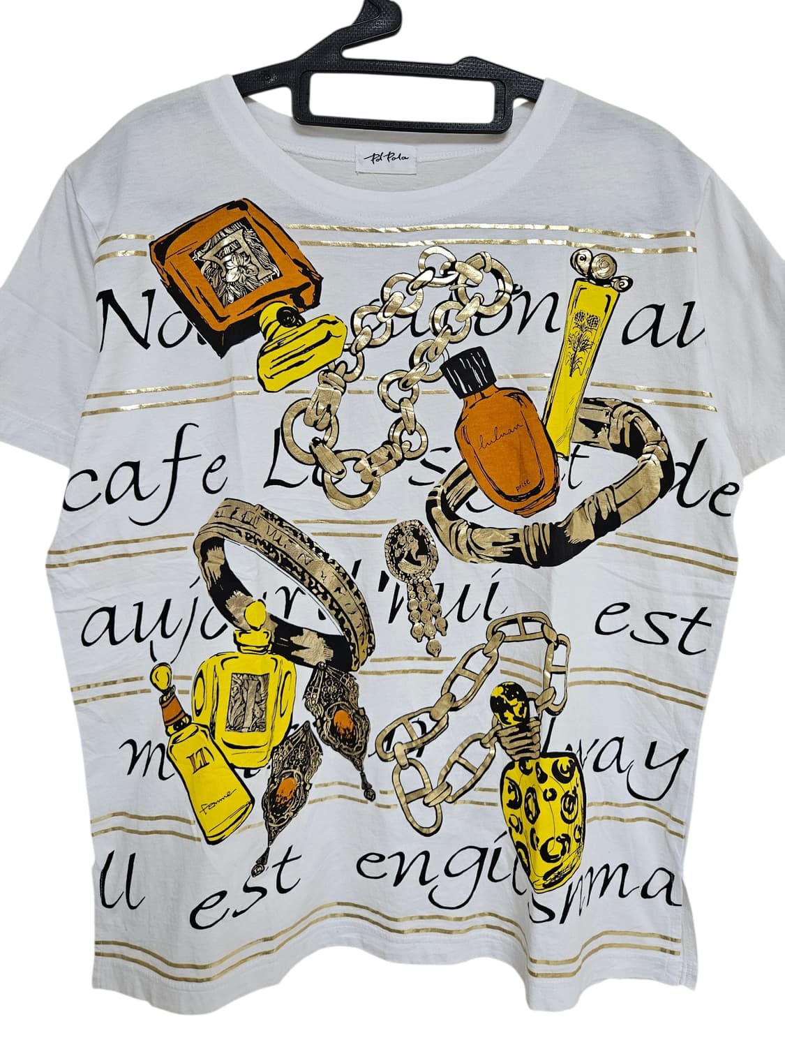 Pd.Pola 화이트 반팔 티셔츠 LL사이즈 상품이미지1