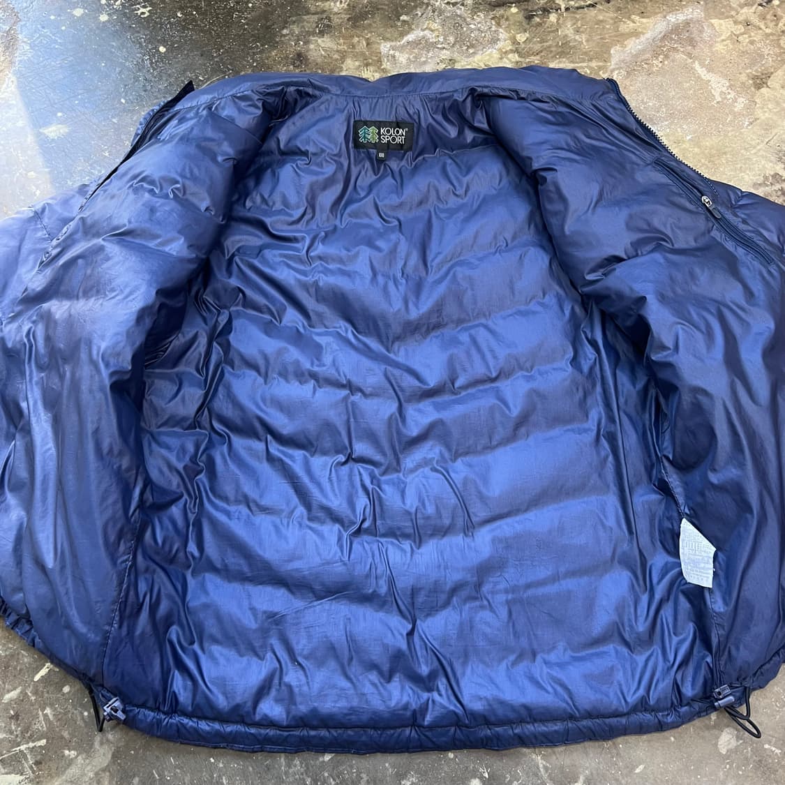 100) 코오롱스포츠 구스다운 경량 패딩점퍼 거위털 패딩 상품이미지4