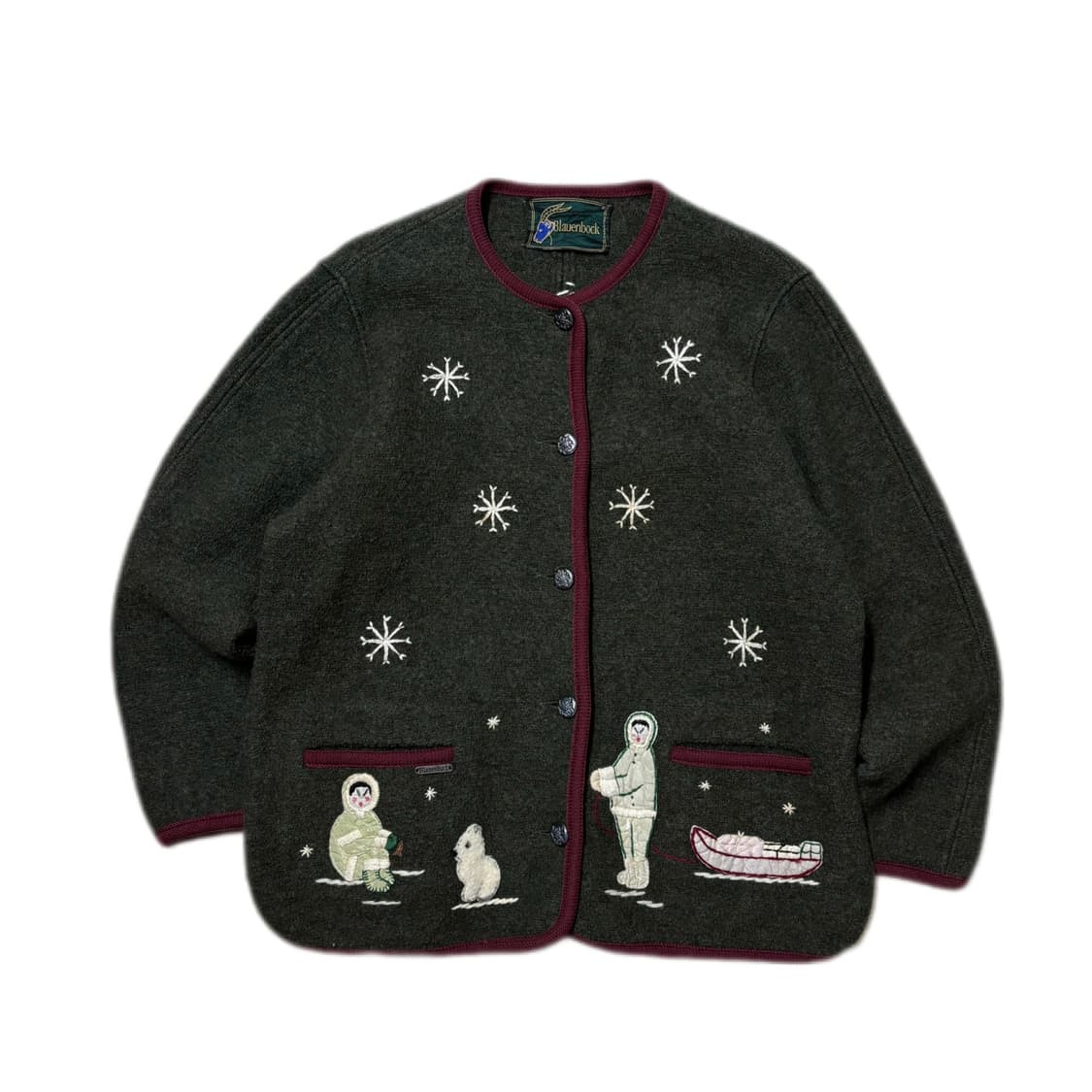 90s Blauenbock ITALY Boiled Wool Jacket 상품이미지1