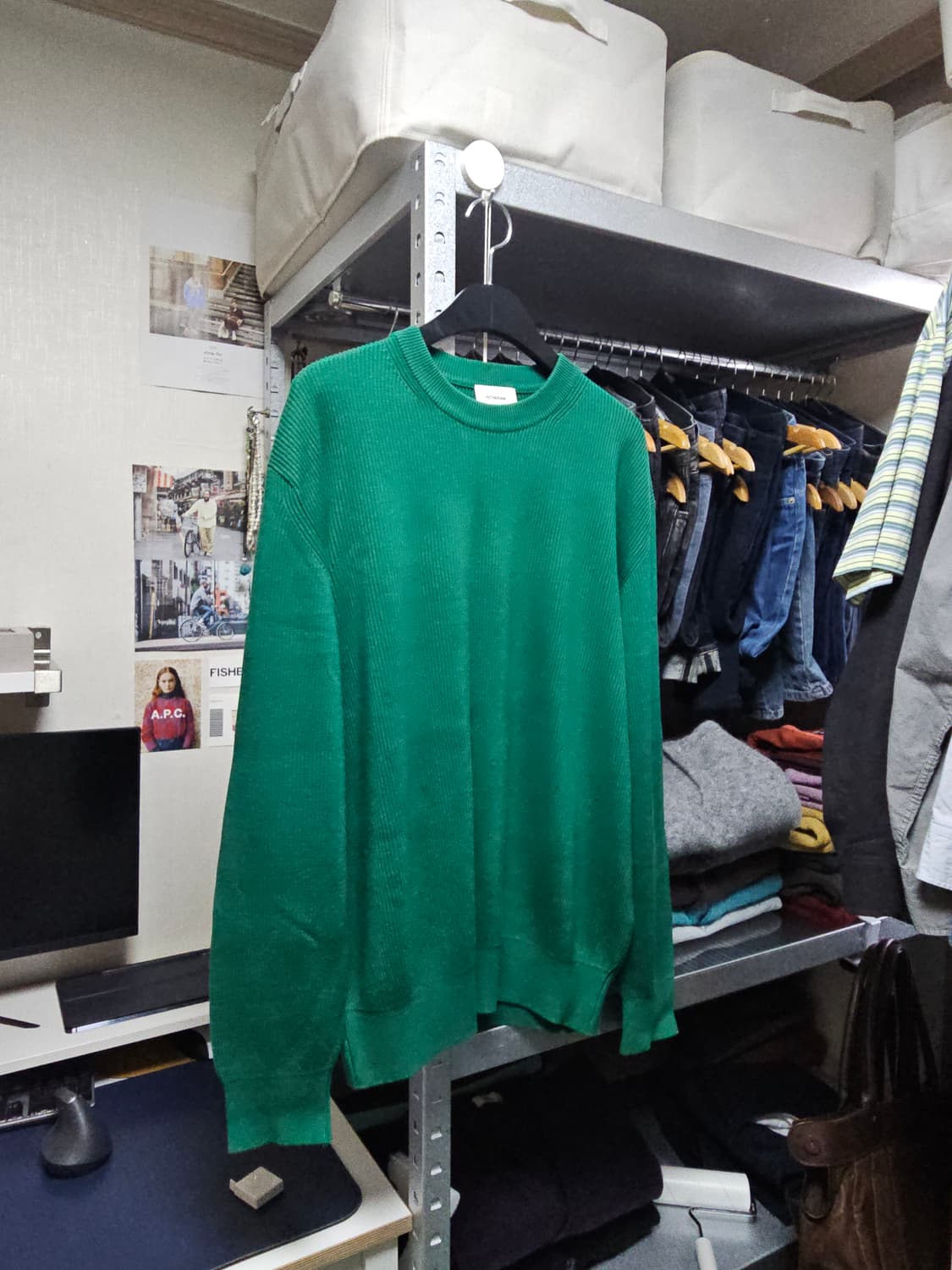 인더로우 코튼 실크 크루넥 (L) 상품이미지1