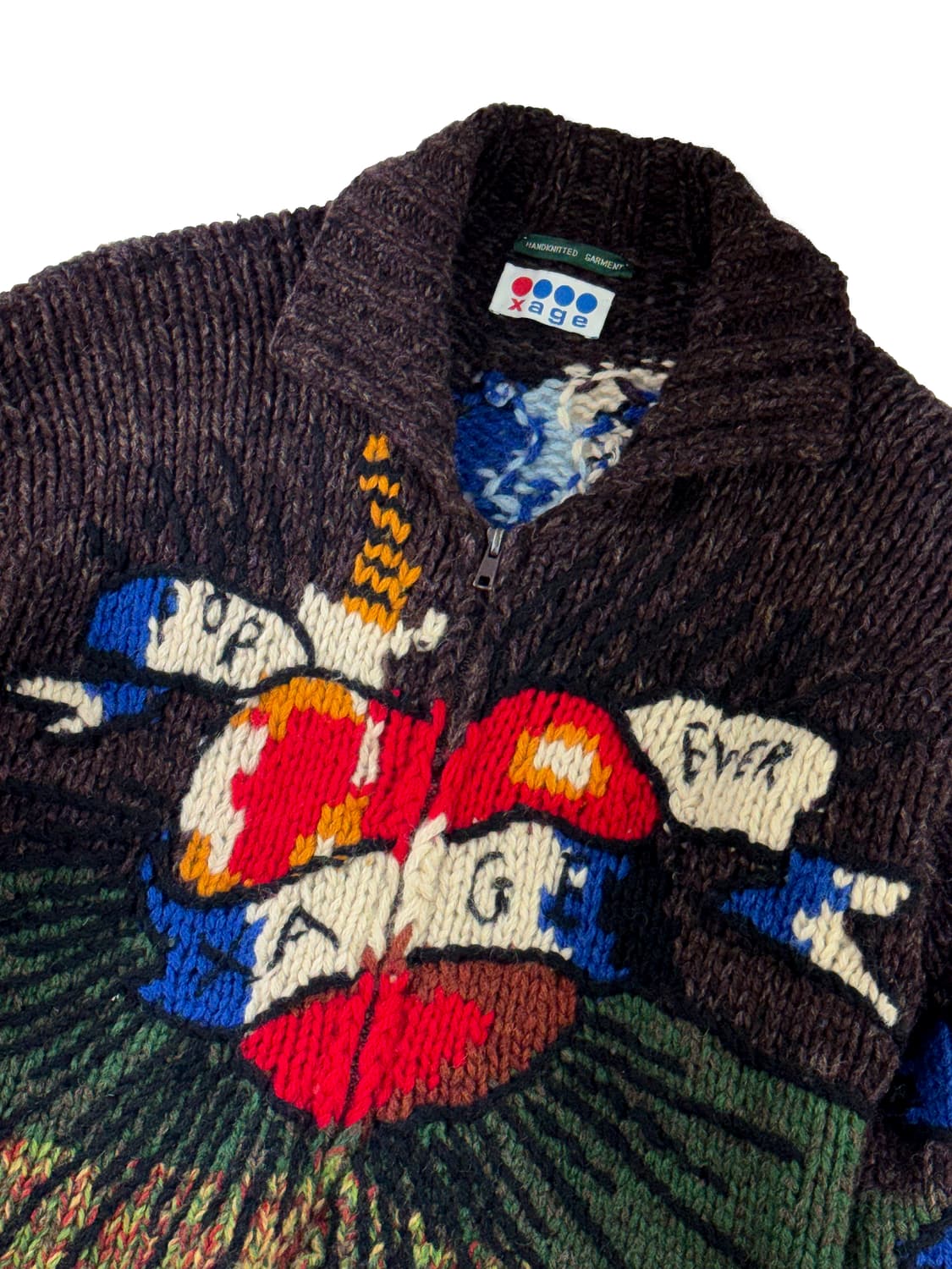 이탈리아 핸드메이드 하트 코위찬 후디드 집업 상품이미지3