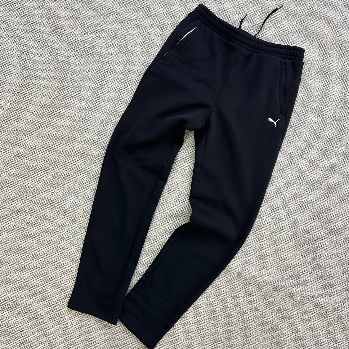 S 푸마 블랙 트레이닝 기모 팬츠 0331D 상품이미지1