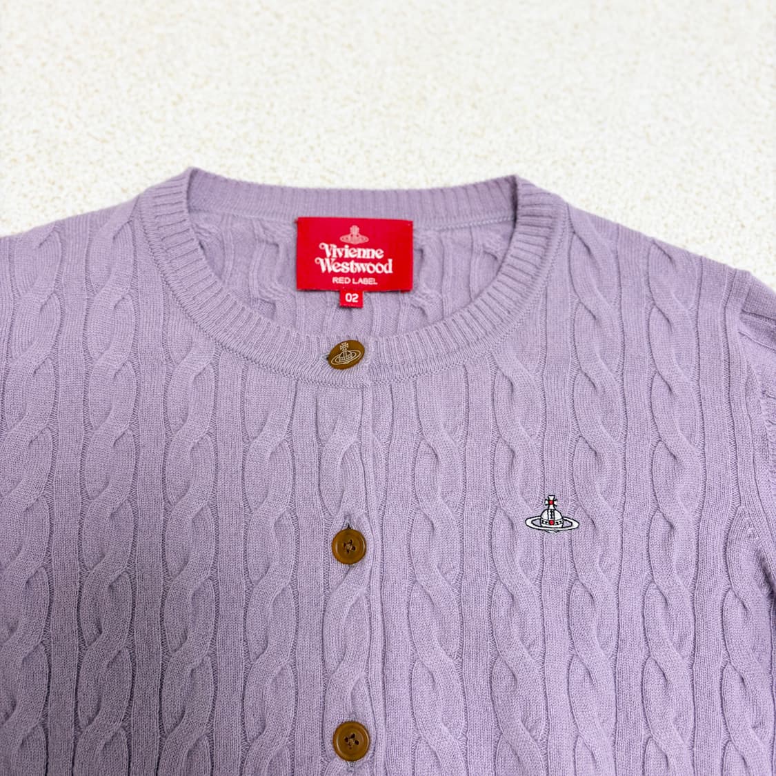 비비안웨스트우드 레드라벨 울렌 케이블 가디건 상품이미지3