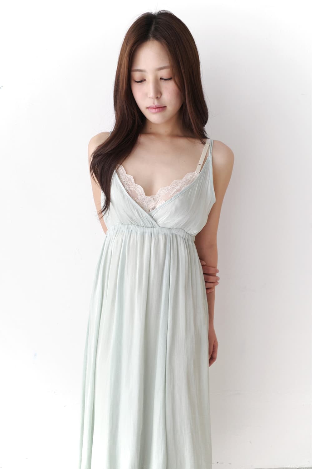 shirring long dress 상품이미지5