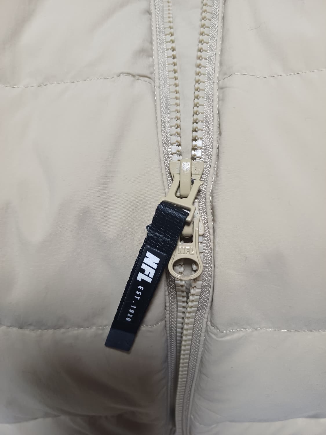 NFL TEAM APPAREL 베이지 넥리스 다운 재킷 XL (Duck 상품이미지6