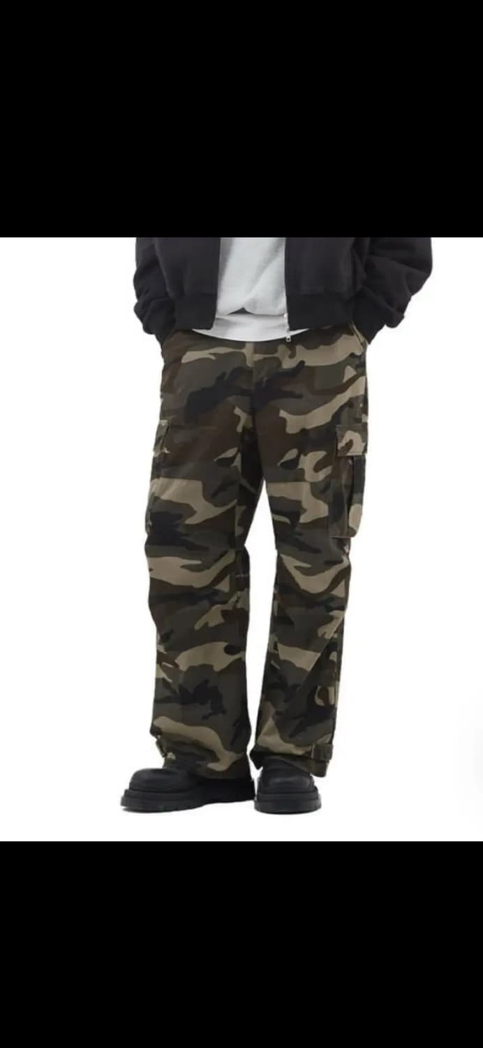 애드리엘로스 유틸리티 와이드 카고 카모팬츠 L size 새상품 상품이미지1