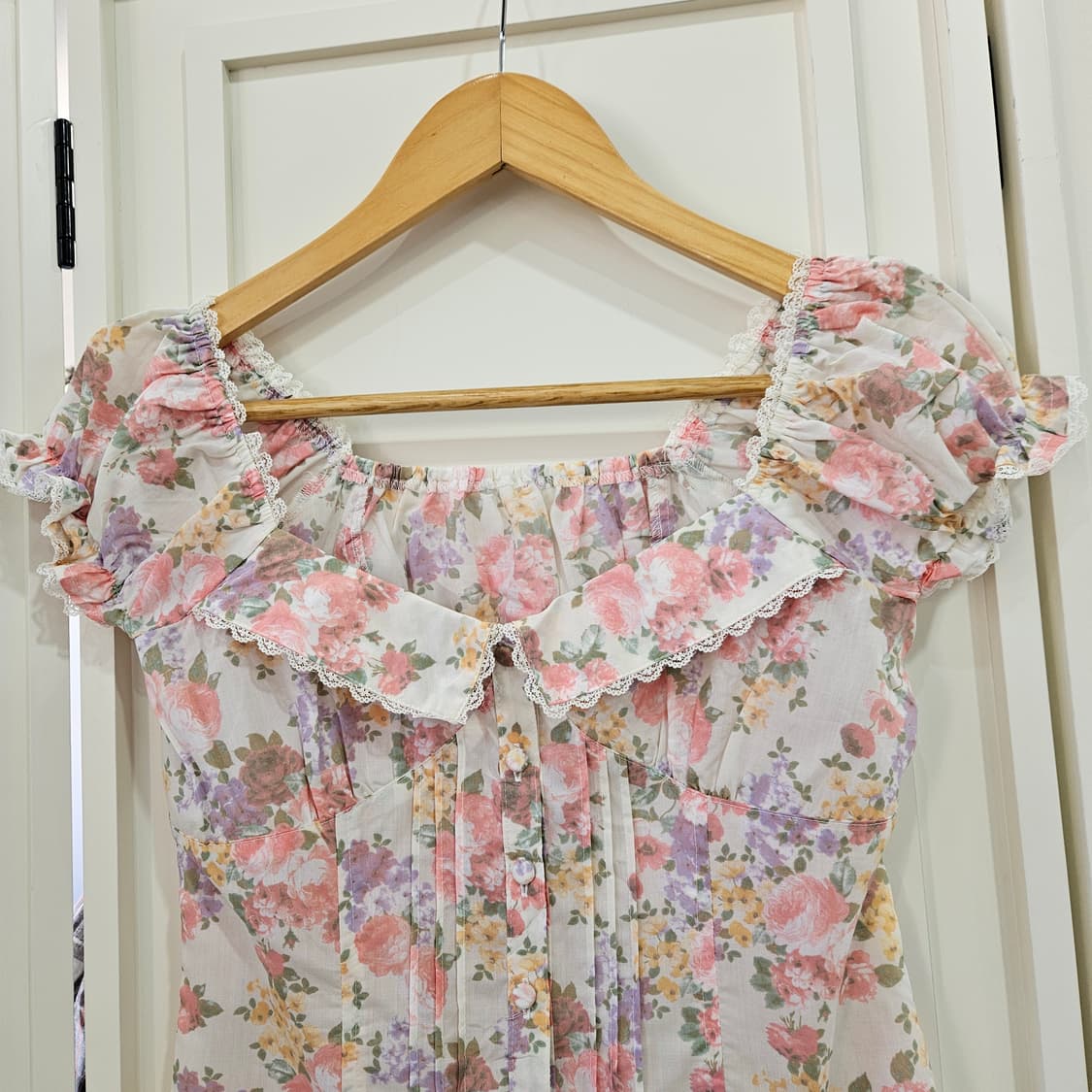 플라워 레이스 블라우스 프 상품이미지3