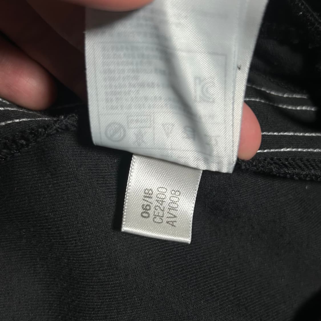 [XS] adidas 아디다스 우먼즈 검/흰 트레이닝 팬츠 상품이미지7