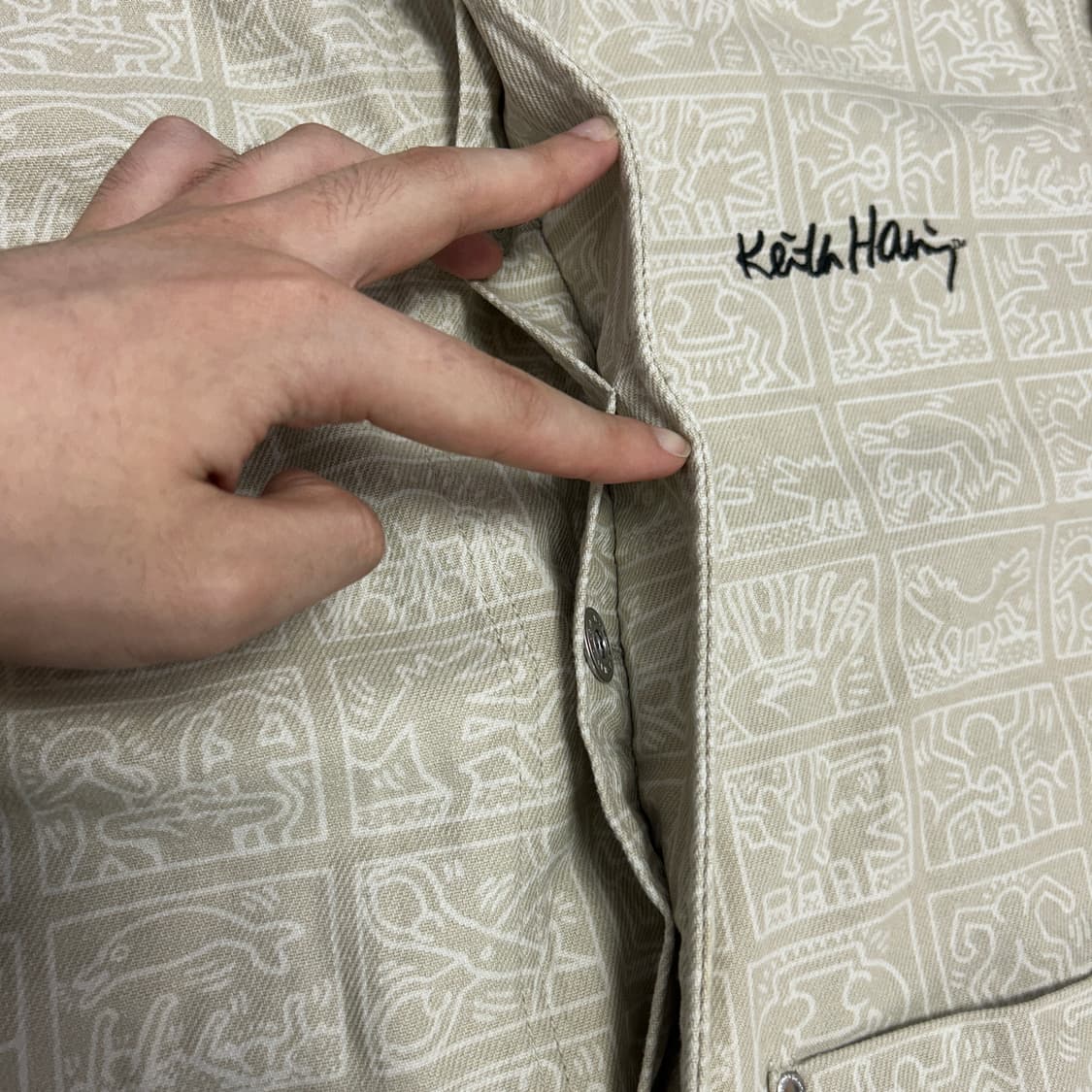 H&M 키스해링 콜라보 워크자켓(L) 상품이미지3