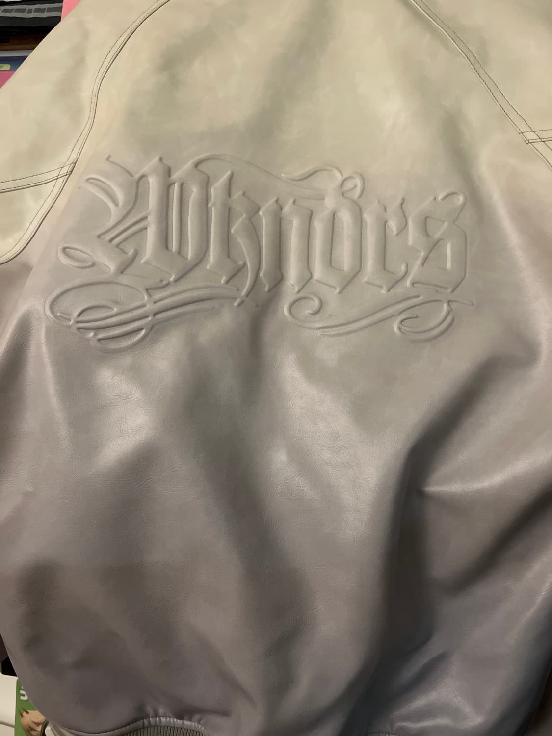 위캔더스 DIRTY LEATHER JK (L.GREY) 상품이미지2