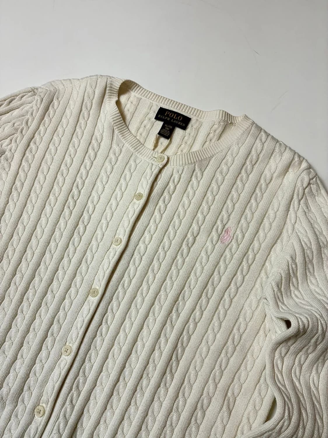 폴로 랄프로렌 꽈배기 미니멀 니트 가디건 PN9161 상품이미지2