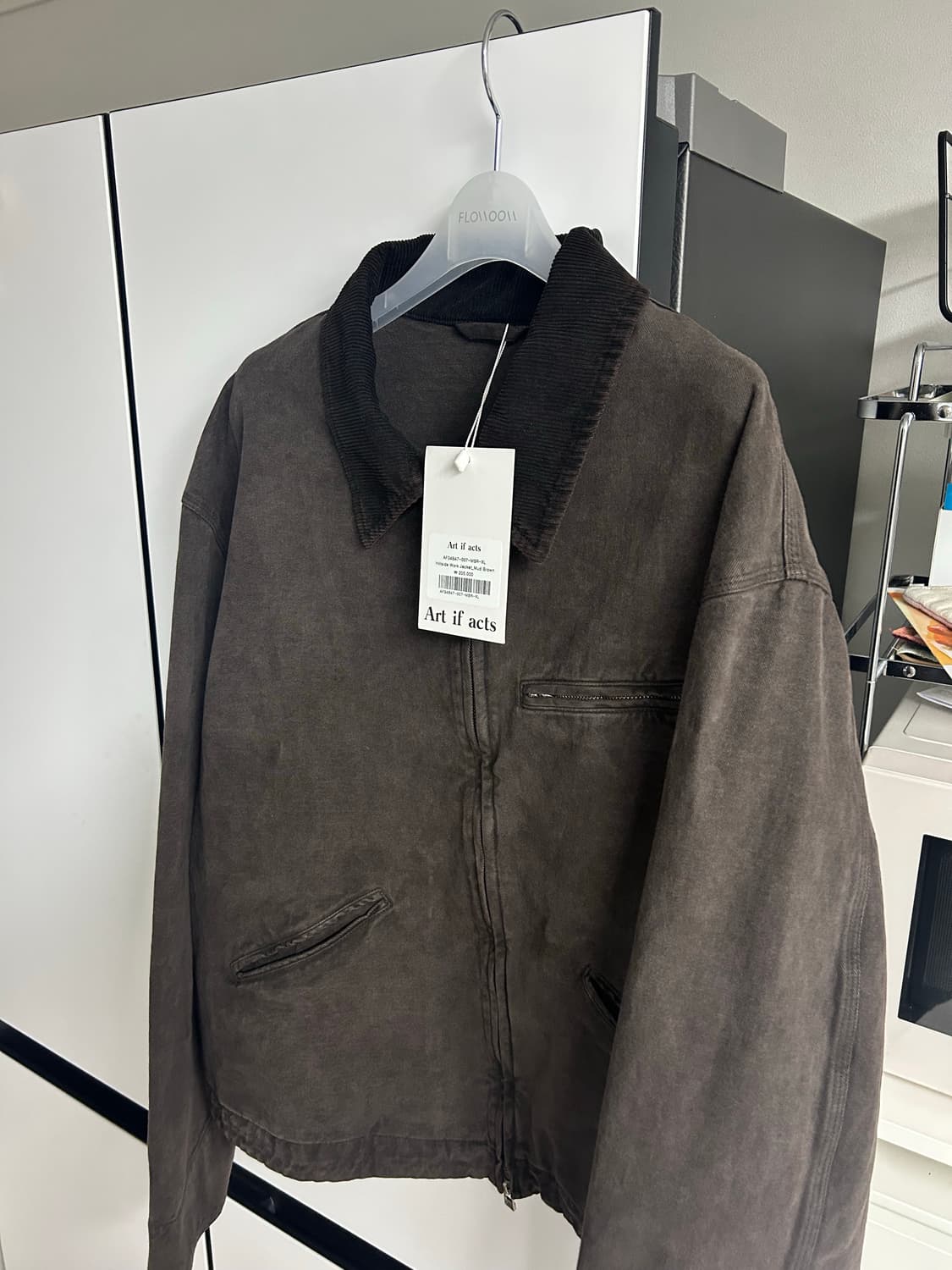 아트이프액츠 힐사이드 워크자켓 머드 브라운 xl 팝니다 새상품 상품이미지3