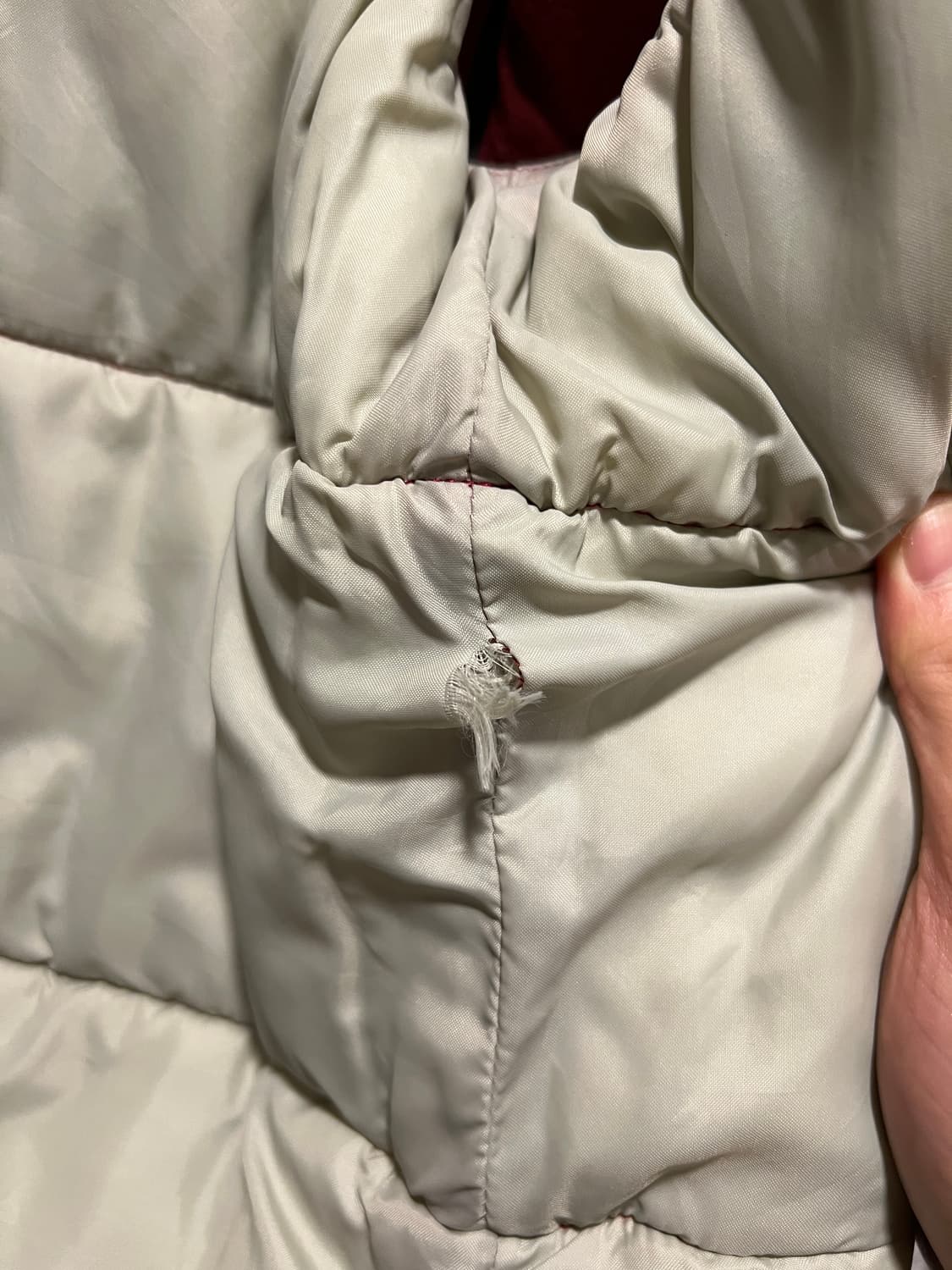 [L]80's 엘엘빈 USA 레드 Hollofil 패딩 베스트 상품이미지7