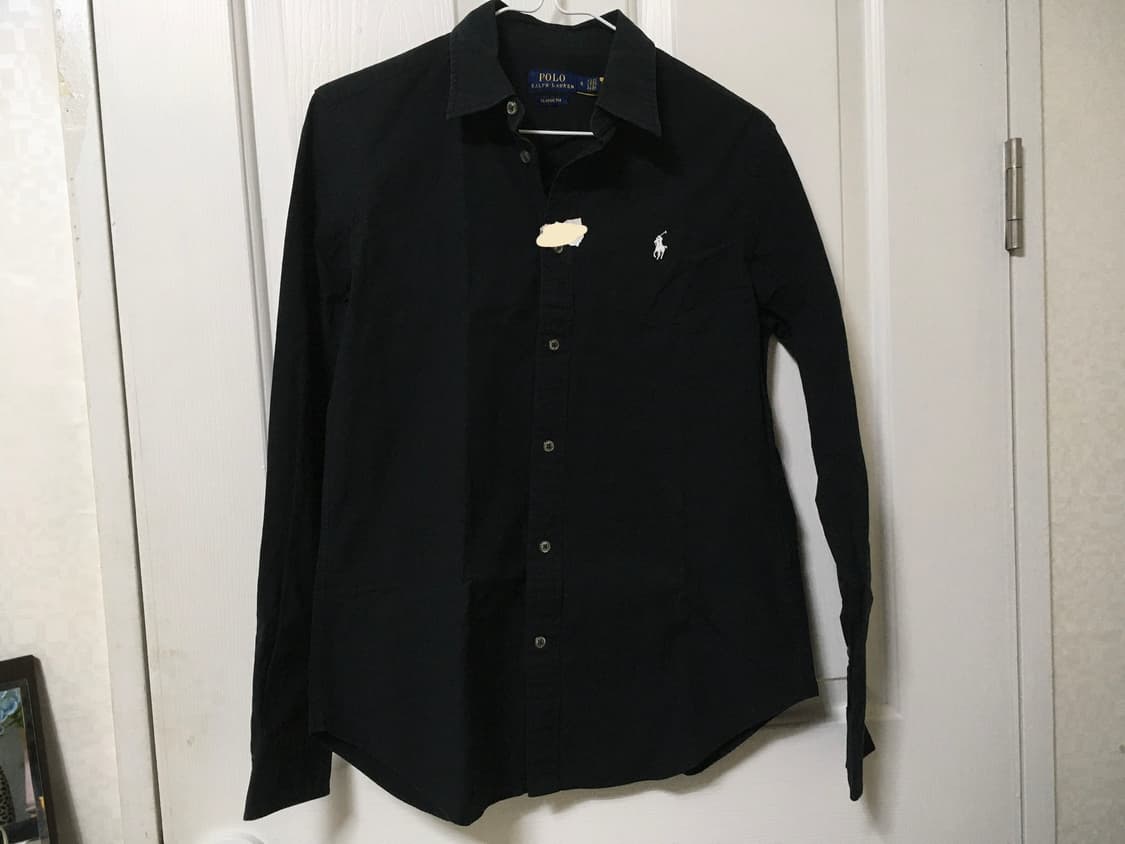 먹물 블랙 폴로 클래식핏 셔츠 상품이미지1